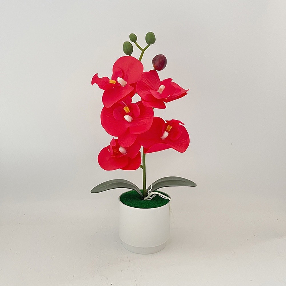 for Nordic Style Phalaenopsis Artificial Flower Potted Plant for Bedroom Decor