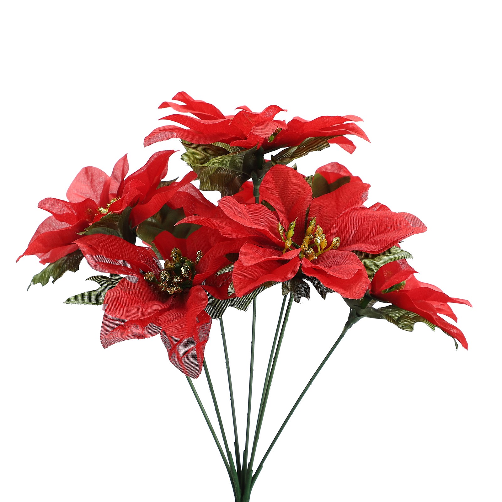 35cm Red Poinsettia Artificial Flower Arrangement