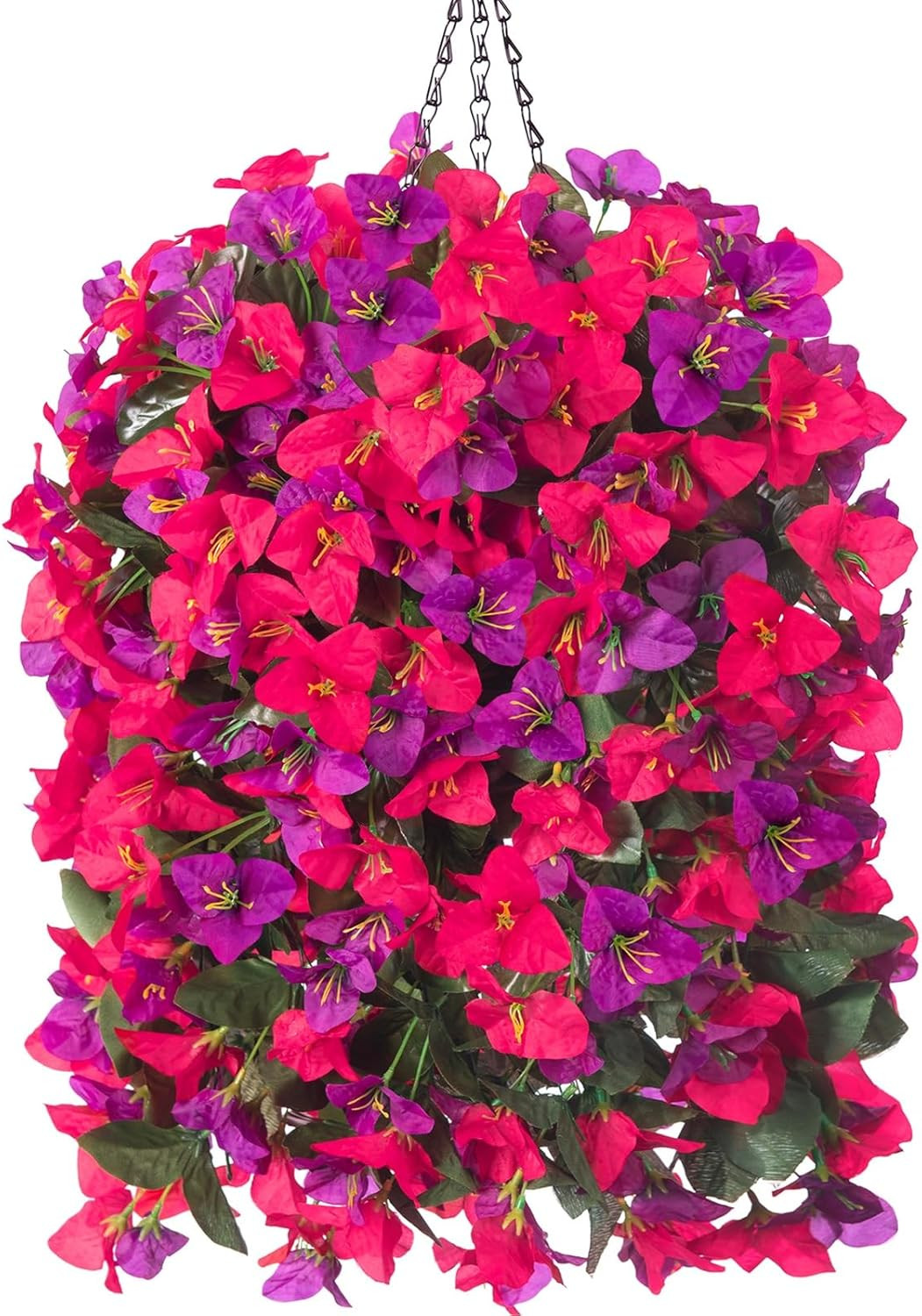 UV Resistant Faux Bougainvillea Plants – 3PCS Silk Flowers for Outdoor Decor