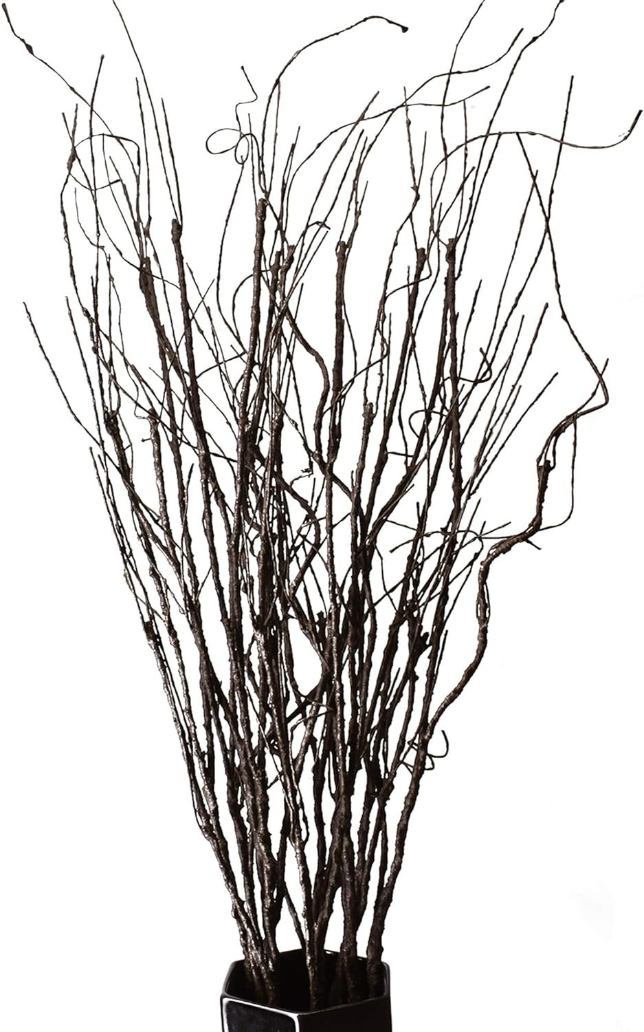10PCS Lifelike Curly Willow Branches Decorative Dried Artificial Twigs, 30.7 …