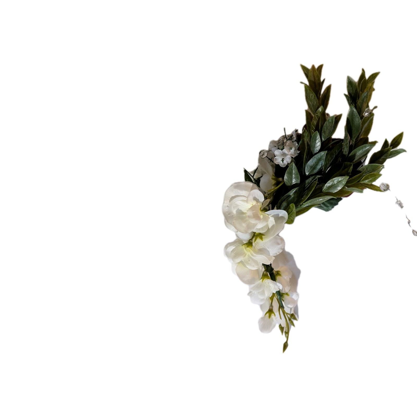 9 Artificial Cranberry Rose and White Lily Wedding Decorations for Tables