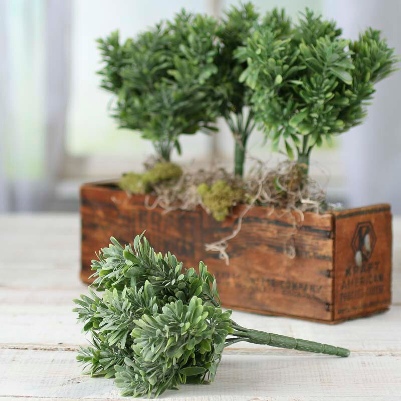 Package of 4 Small Artificial Shrub 9″ Floral Bushes