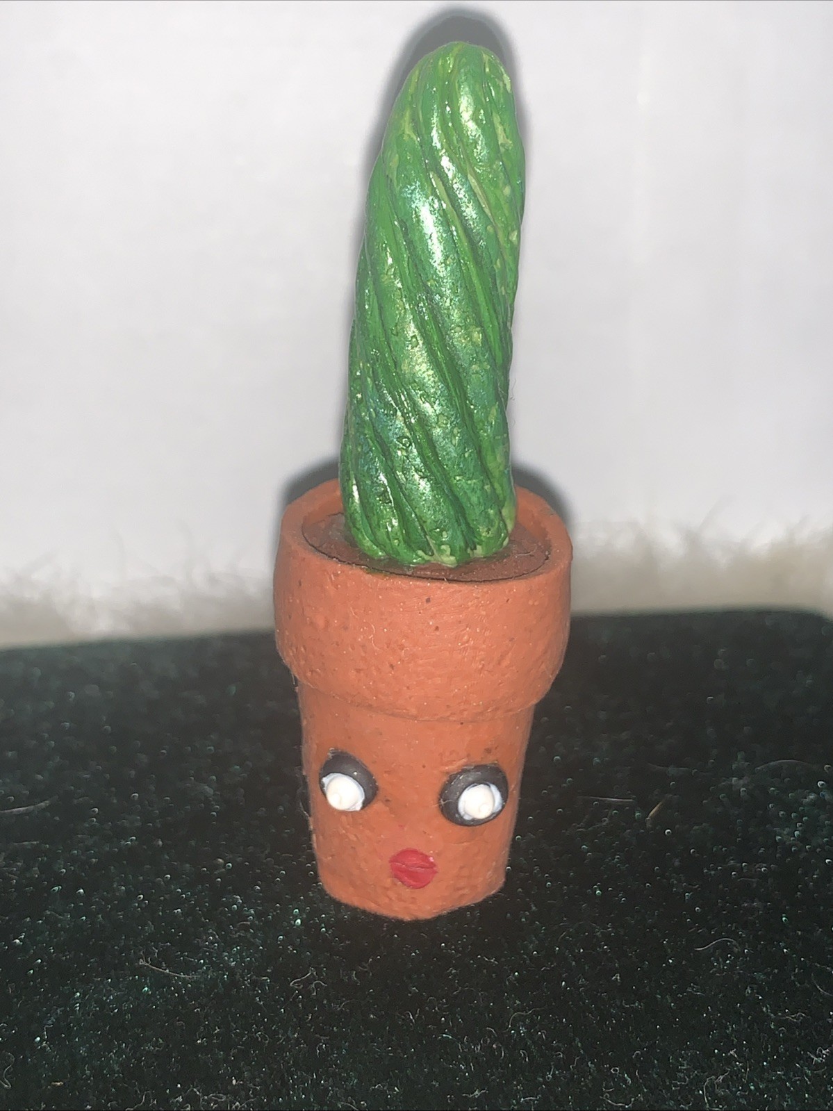 Handmade “Randy” Polymer Clay Cactus Succulent Plant