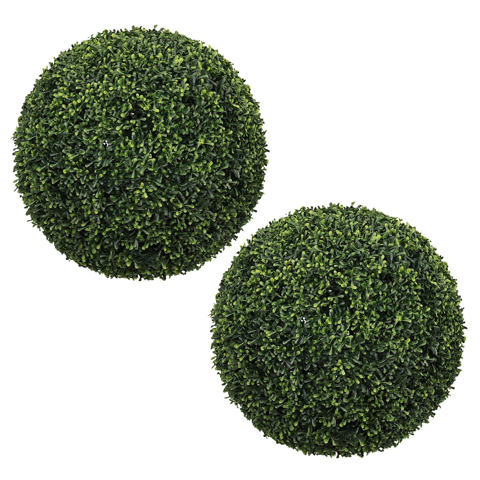 18.5IN Topiary Balls Artificial Outdoor Faux Boxwood Plants Large Green Decorati