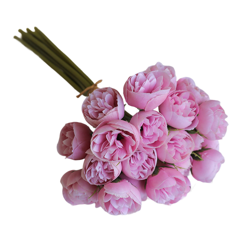Artificial Silk Camellia Flowers for Wedding Photography and Home Decoration