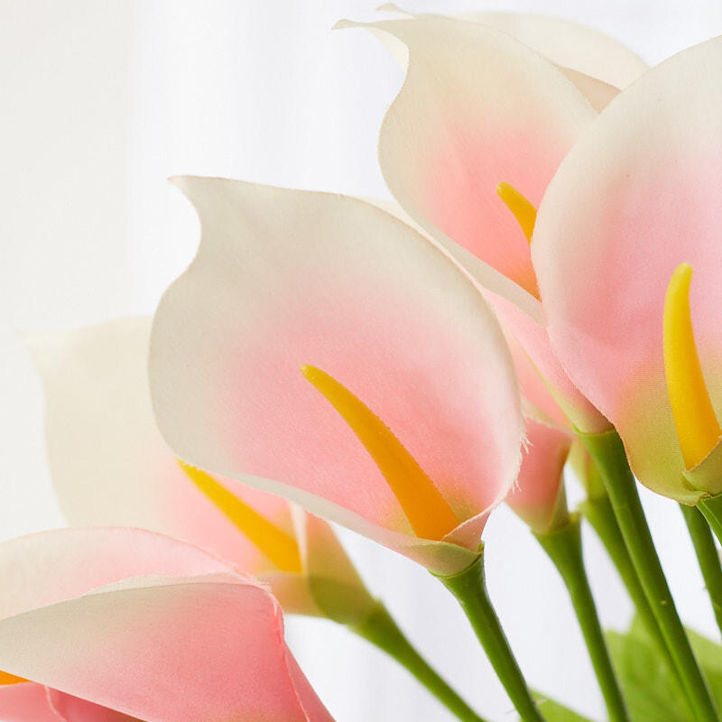 24″ Pink Artificial Calla Lily Decorative Floral Bush