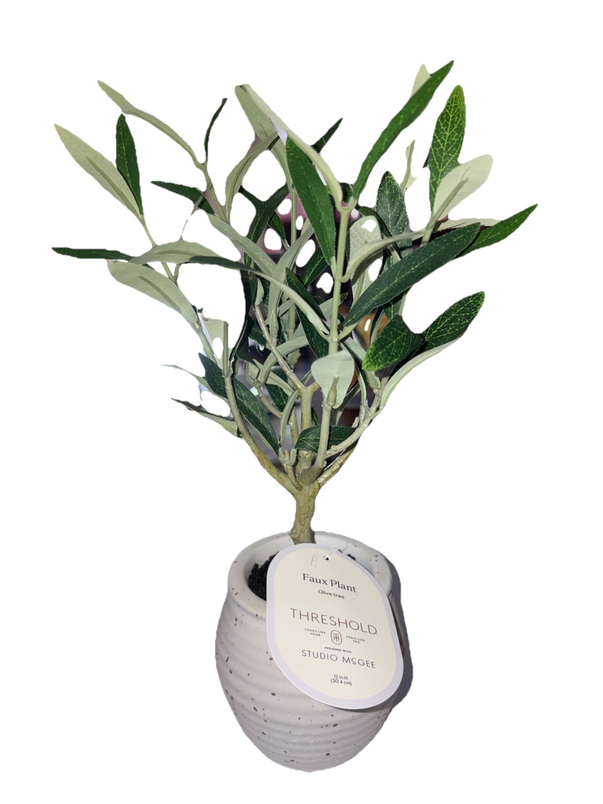 Threshold Artificial Olive Tree 15” Faux Olive Topiary Small With Ceramics Pot