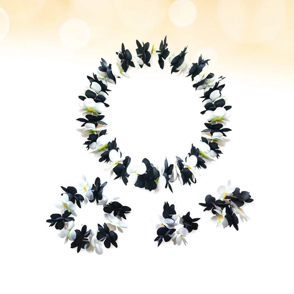 4 Pcs Garlands for Decoration Festival Flower Headband Artificial Necklace
