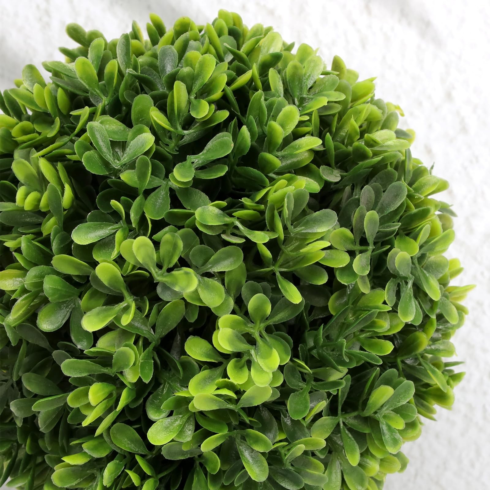 15 Inch Large Topiary Ball Plant Artificial Boxwood Potted Fake Tree Ornament