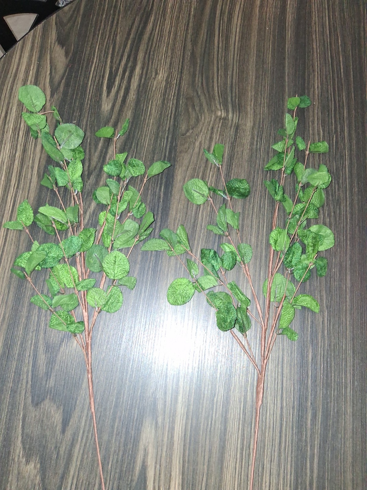 NWOT Bundle Of 31″ Real Touch Deep Green Faux Eucalyptus Stems!!