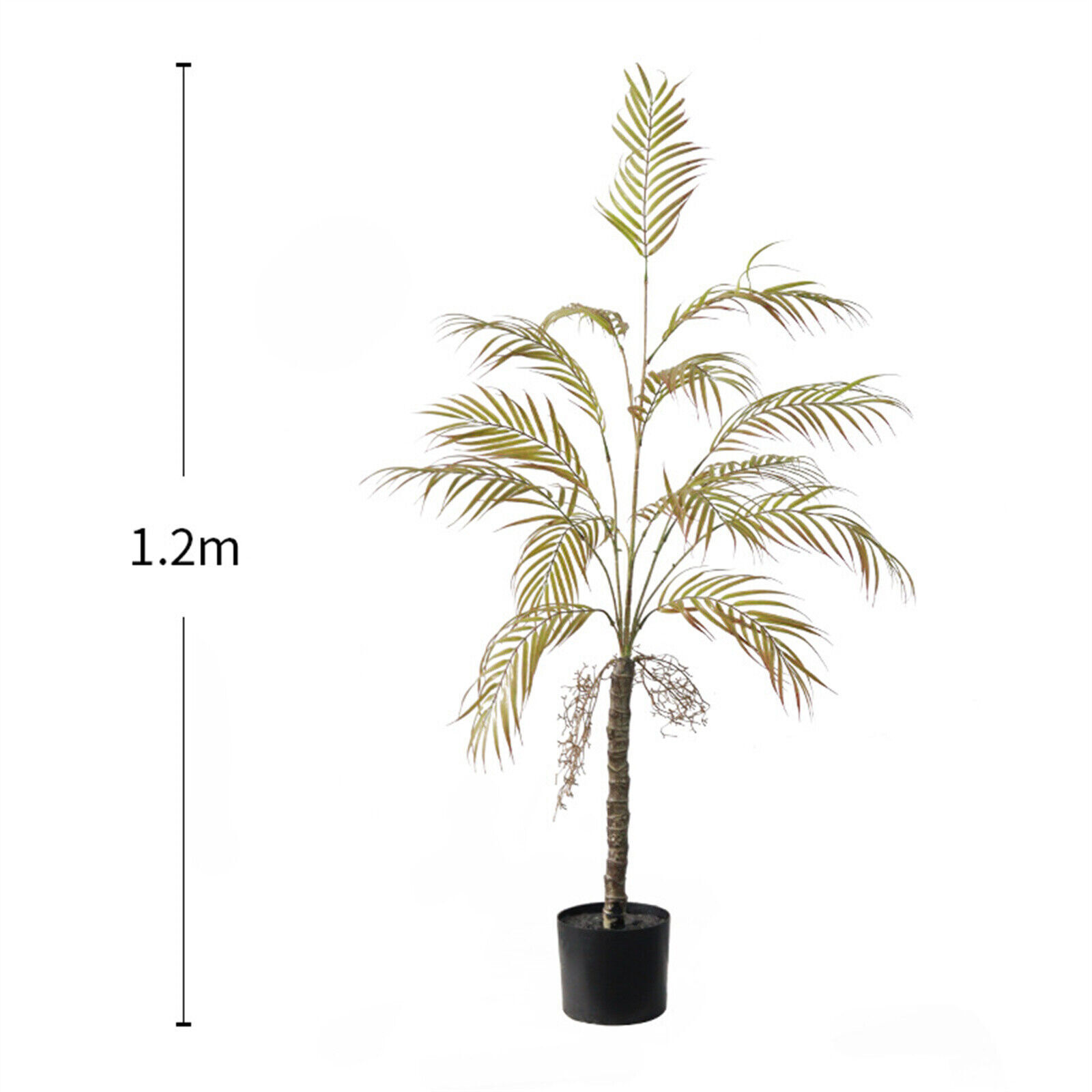 4ft/5ft Artificial Golden Cane Palm Tree Faux Plant Indoor Outdoor Home Decor