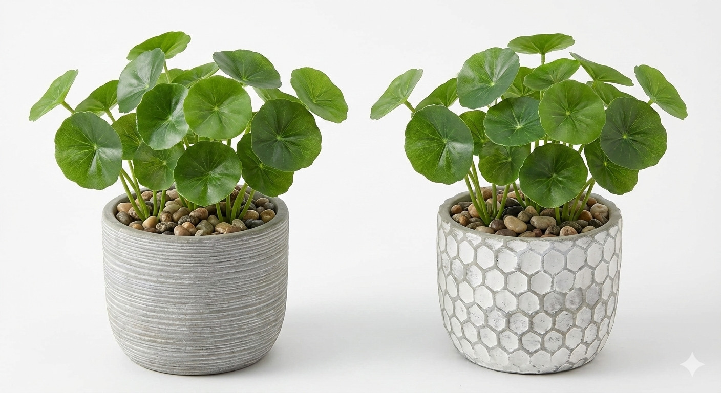 Faux Plants Indoor Artificial Mini Potted Plants Plastic Green Small 1/pk