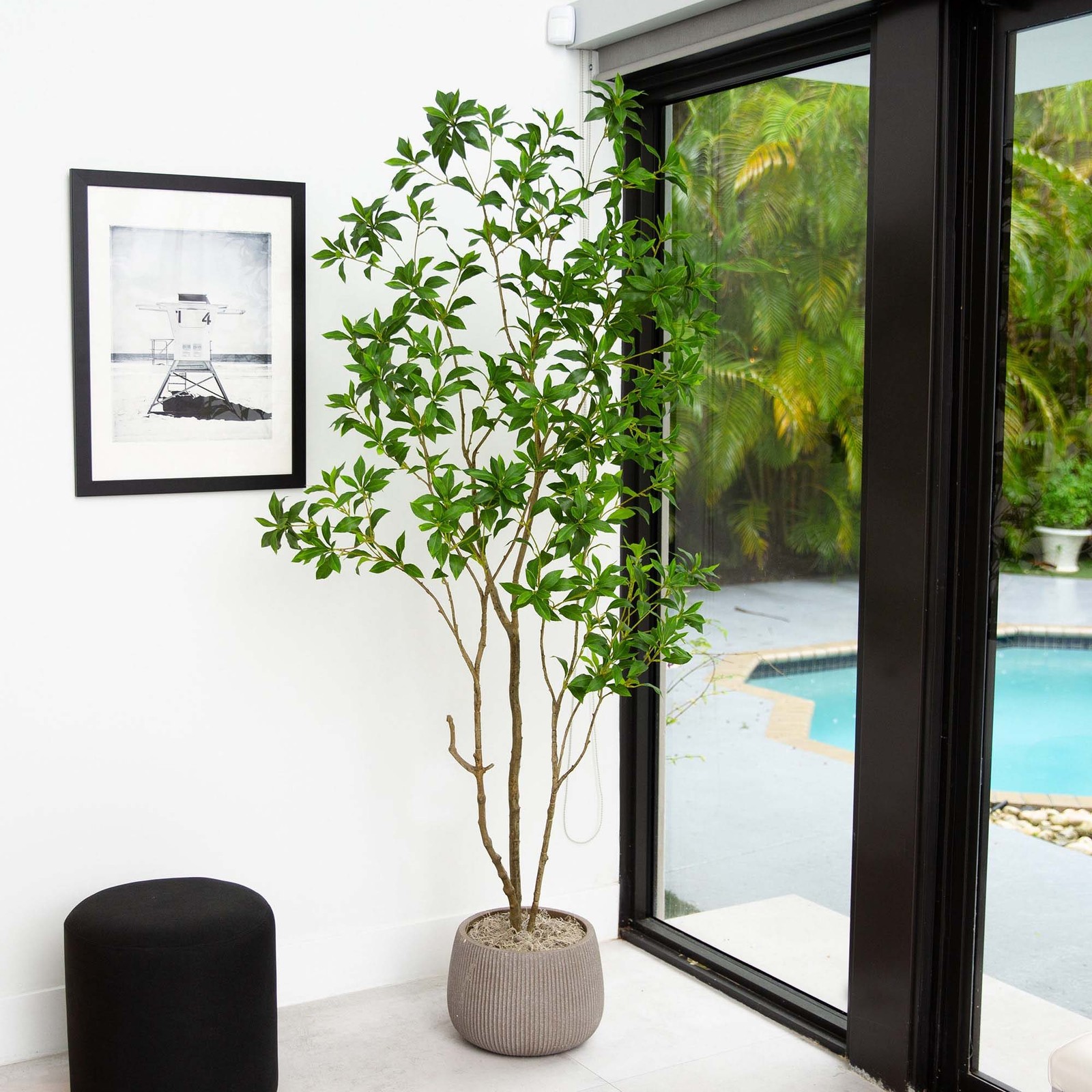 Nearly Natural 7ft Artificial Minimalist Japanese Pieris Tree