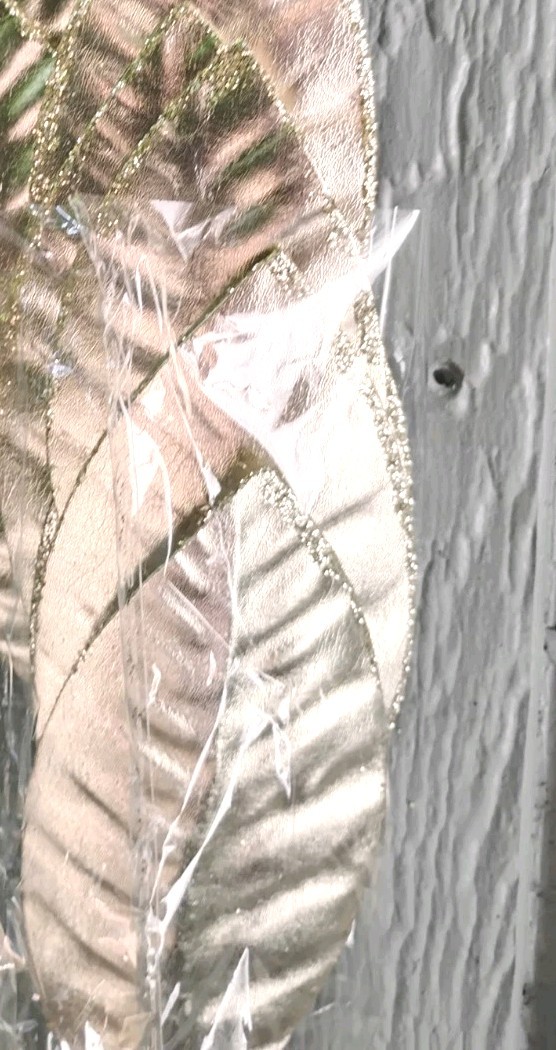 Artificial Silver Leaf Magnolia Christmas Wreath Decor Fall Crafting Lot 24 New