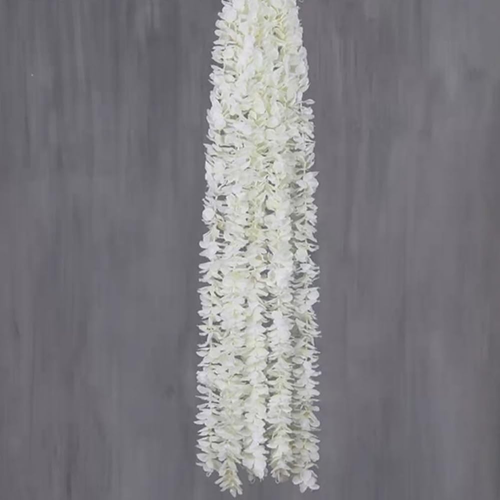 10 Pcs Artificial Flowers Hanging Garlands Fake Wisteria Vine Garland Hanging…