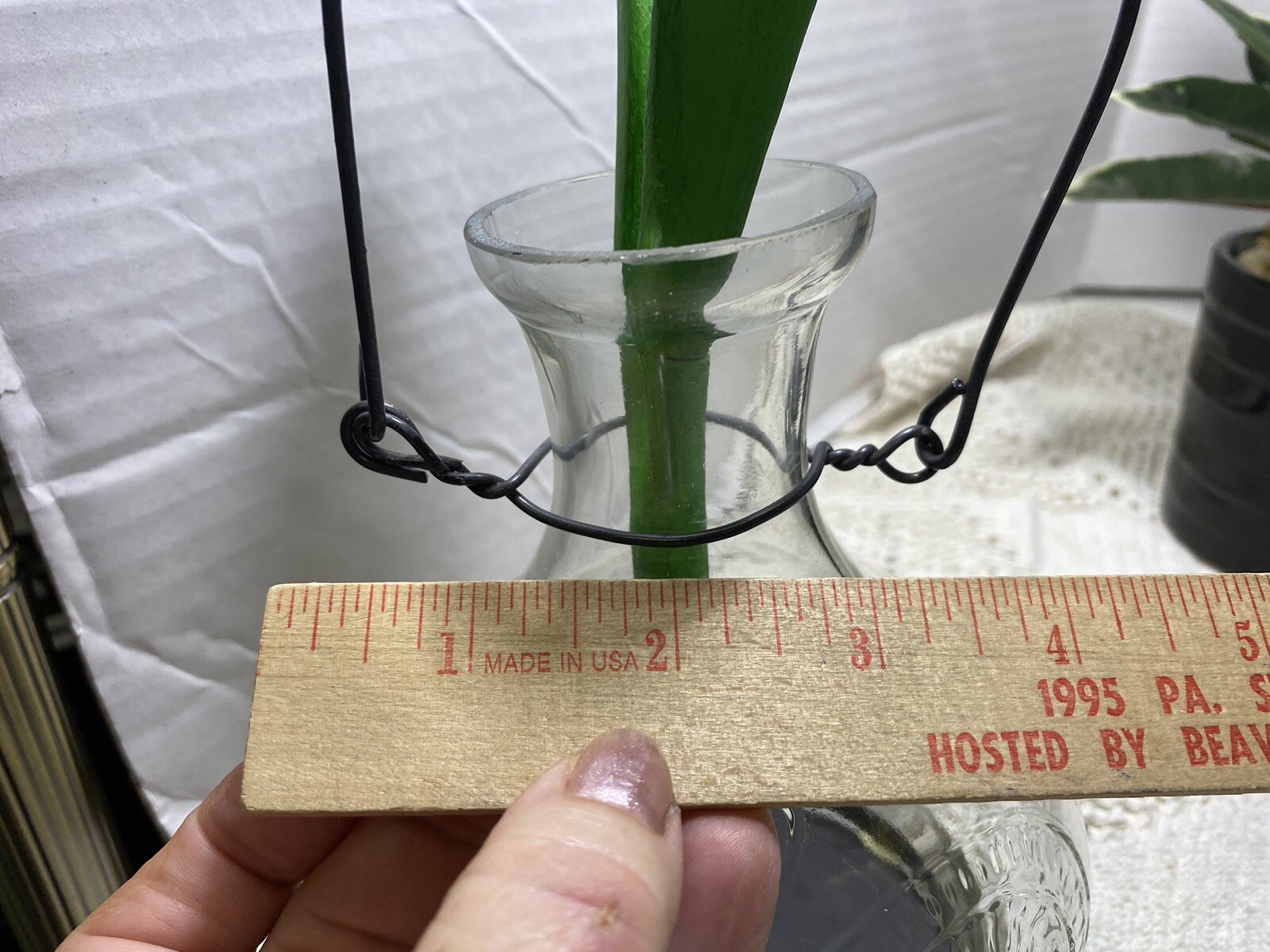 3 Artificial Simulated Plants Pineapple,hobby lobby Glass Bottle, Plant G89