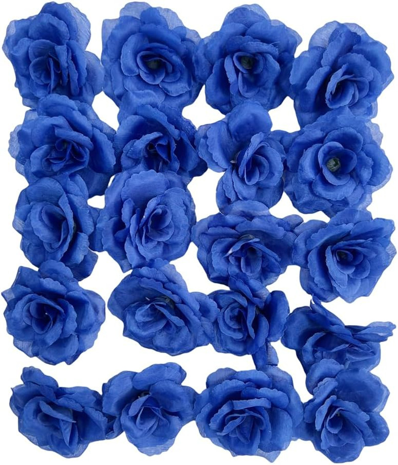25 Pcs 3 inch Artificial Rose Flower Heads,Silk Rose Head Flowers,Wedding Party