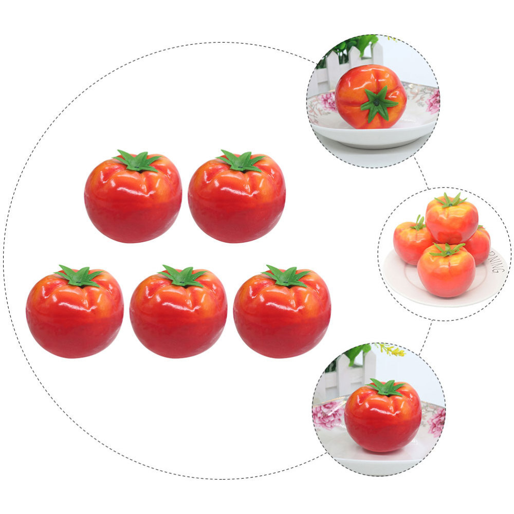 Simulated Tomato Models Lifelike Tomato Models Fake Tomato Figurines New