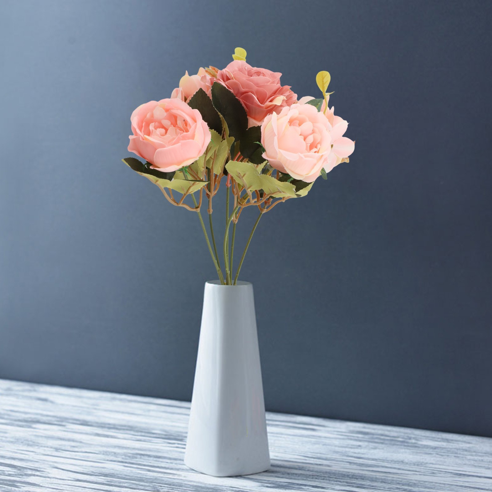 Silk Flowers Artificial Peony Bouquet for Autumn For Weddings and Decor