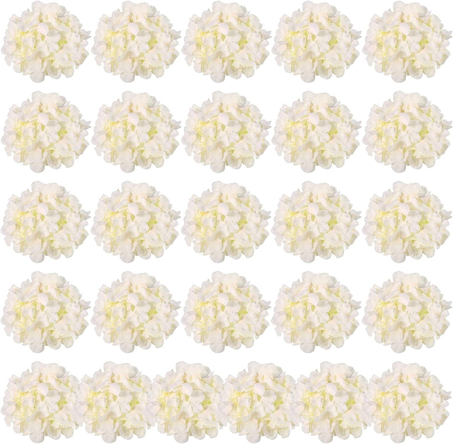 Artificial Hydrangea Flowers Silk Stems 26pcs for Wedding Party Home Decor