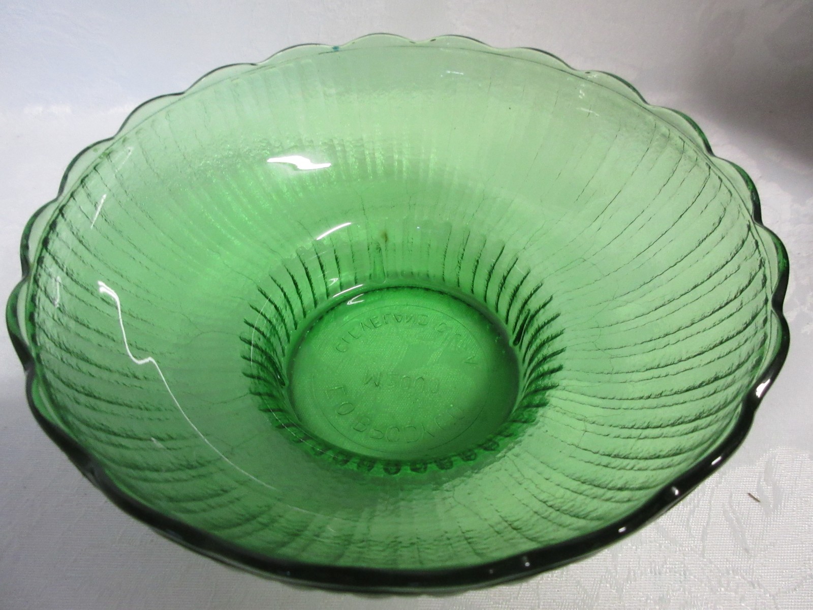 3 1950’s Vintage E O BRODY Forest Green Florist Bowls, ALL DIFFERENT!!