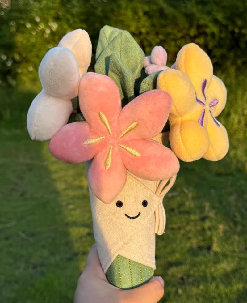 Bouquet of Flowers Plush Plant Flowers Stuffed Plant Plushie Doll Gifts for Kids
