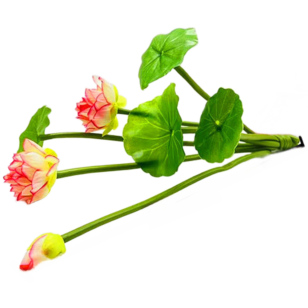 Fake Water Lily Lotus 26cm Artificial Flower Silk PP for Wedding Tabletop
