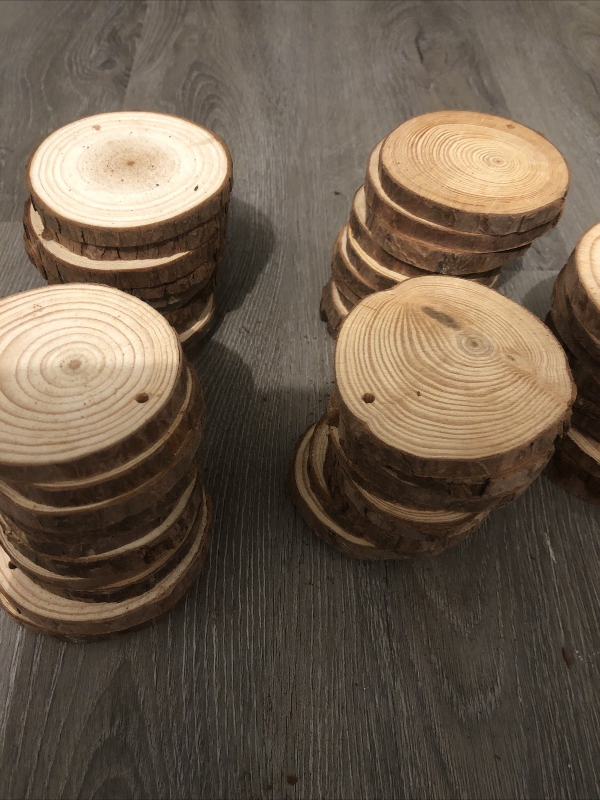 50 PCS Natural Tree Round Wood Log For Wedding Centerpiece, Arts and Crafts