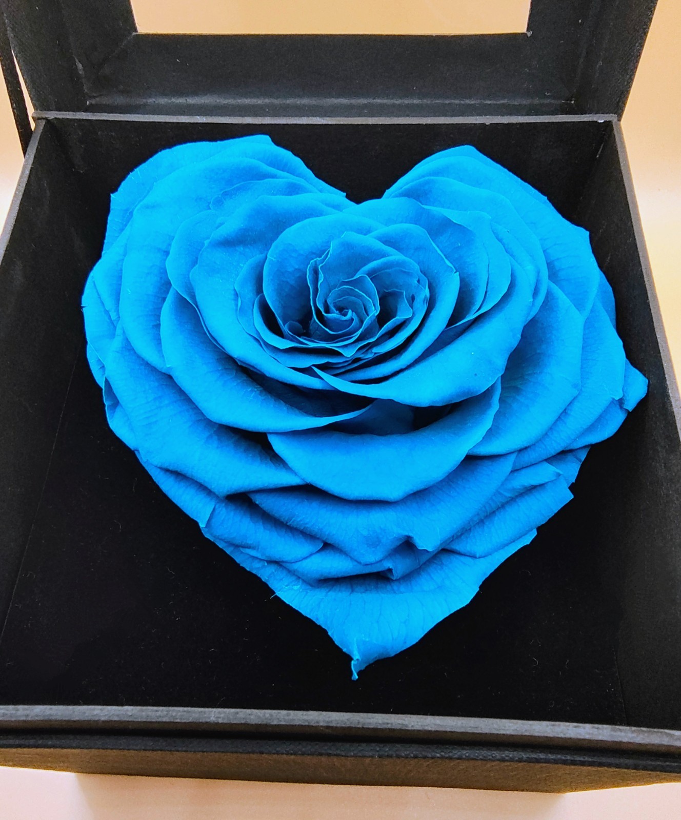Natural (Forever) roses, 10 cm in heart. The best gift for mom, Him, Her.