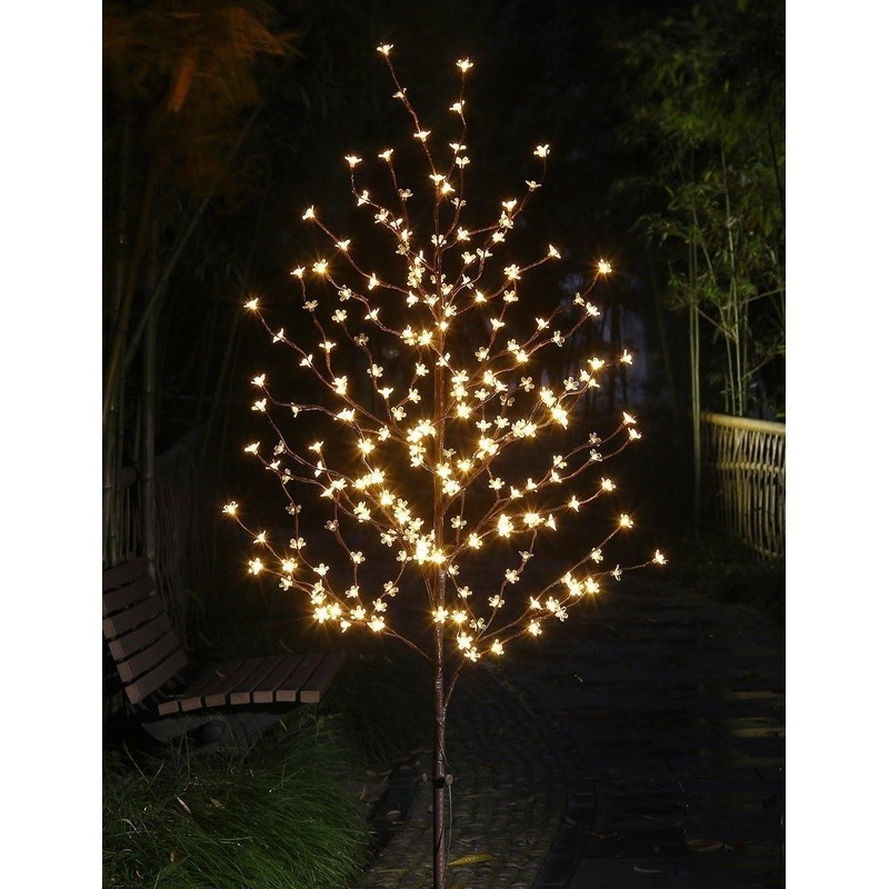 Handmade Cherry Blossom Tree Prelit LED Light Decorative Indoor Outdoor Gift New