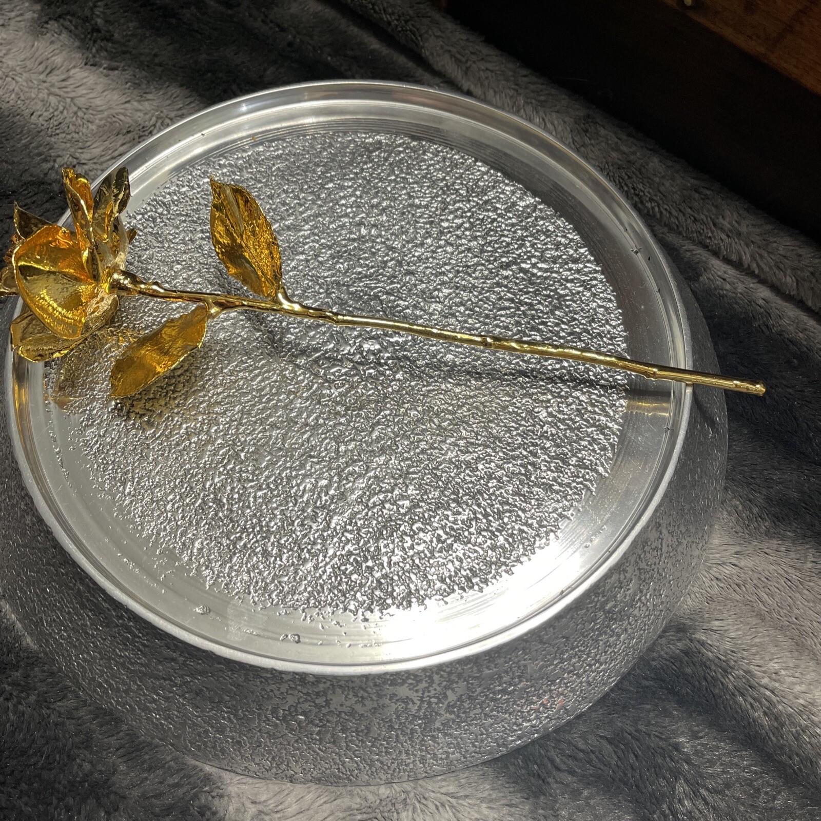 Real Rose Preserved And Dipped Completely In 24Kt. Gold