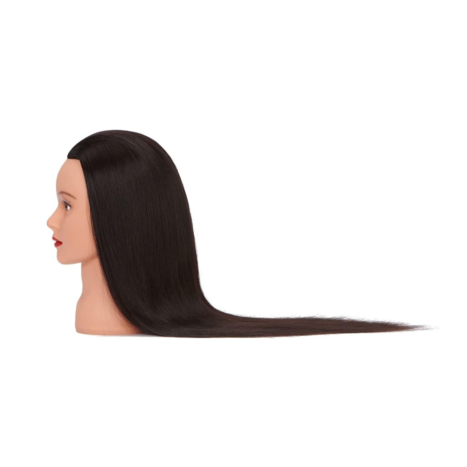 Mannequin Head 26-28″ 100% Human Hair Afro Training 26-28 Inch, Black