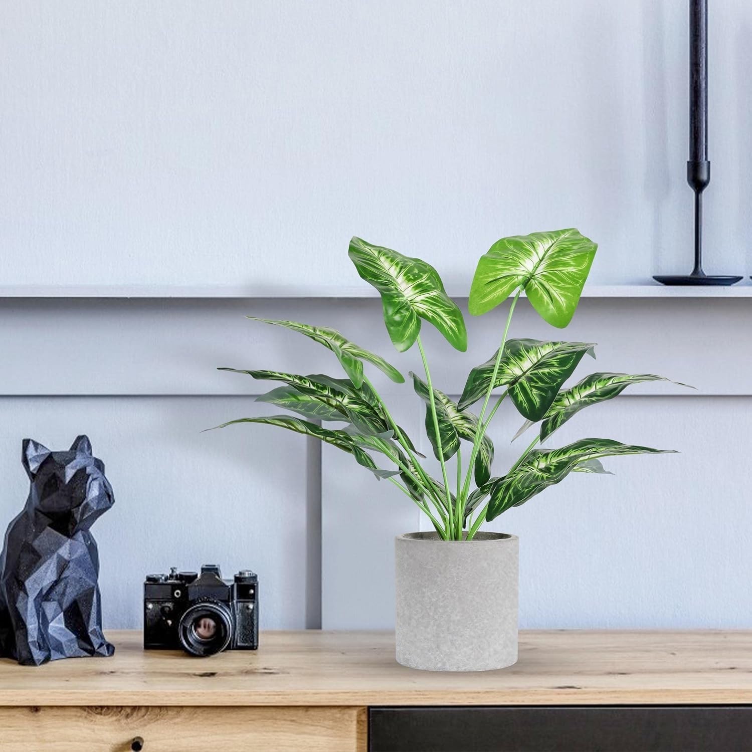 2 Pack Artificial Tropical Faux Plants – Lifelike Greenery for Home & Office