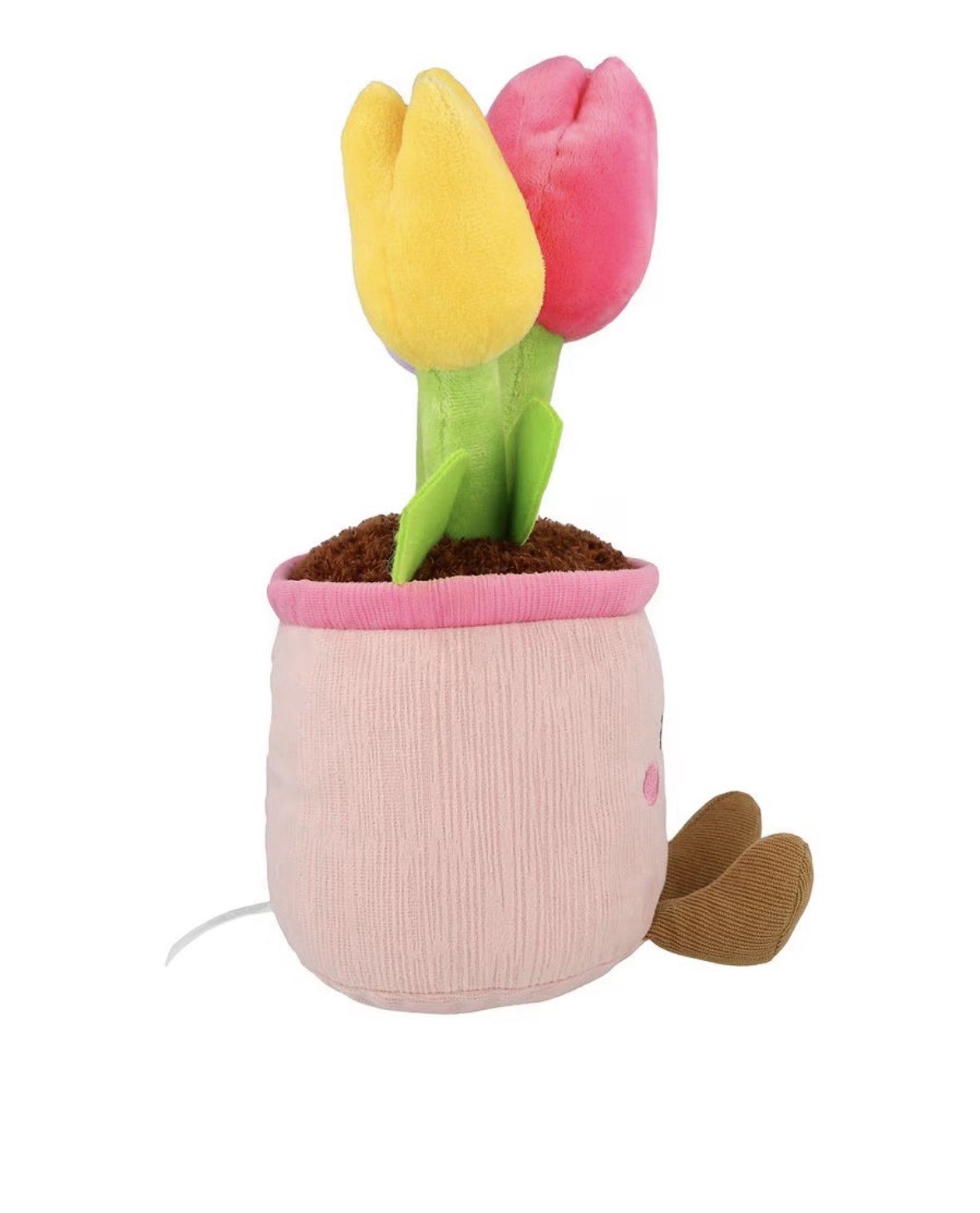 Tulip Flowers In Pot Plush 11” NEW