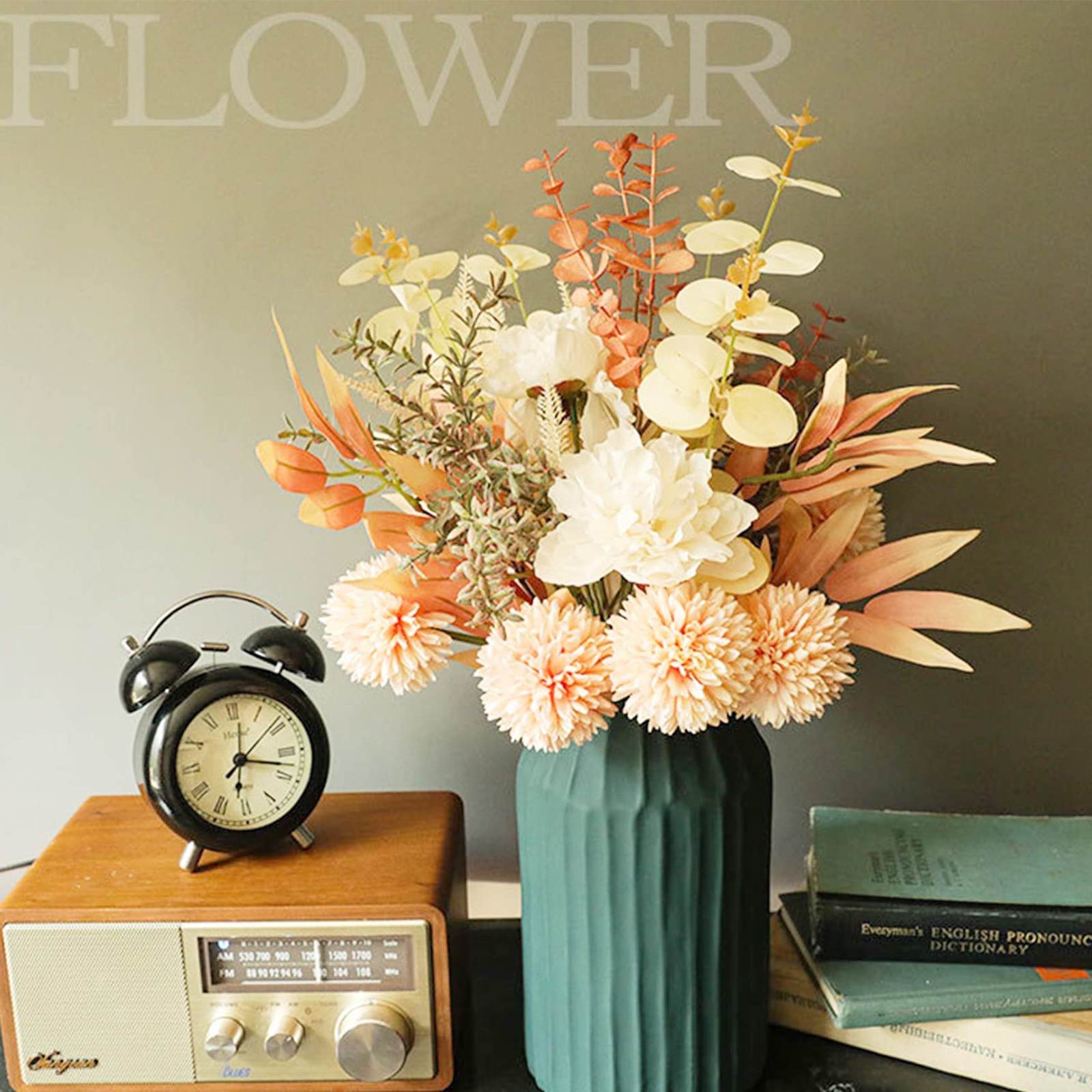 Artificial Silk Flowers for Home Decor and Wedding, Faux Flower Dining Table …