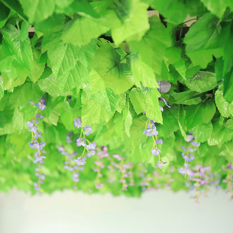 2.3m green silk artificial fake Hanging garland ivy leaf plants vine home decor