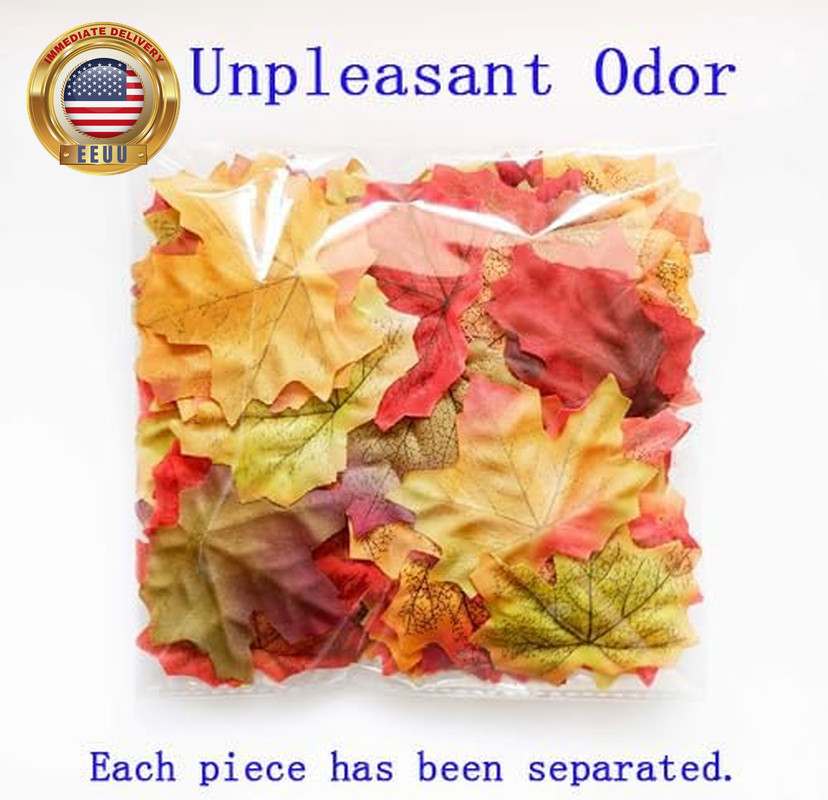 Separated Fake Fall Leaves Artificial Autumn Maple Leaf Room Decor for Home Part
