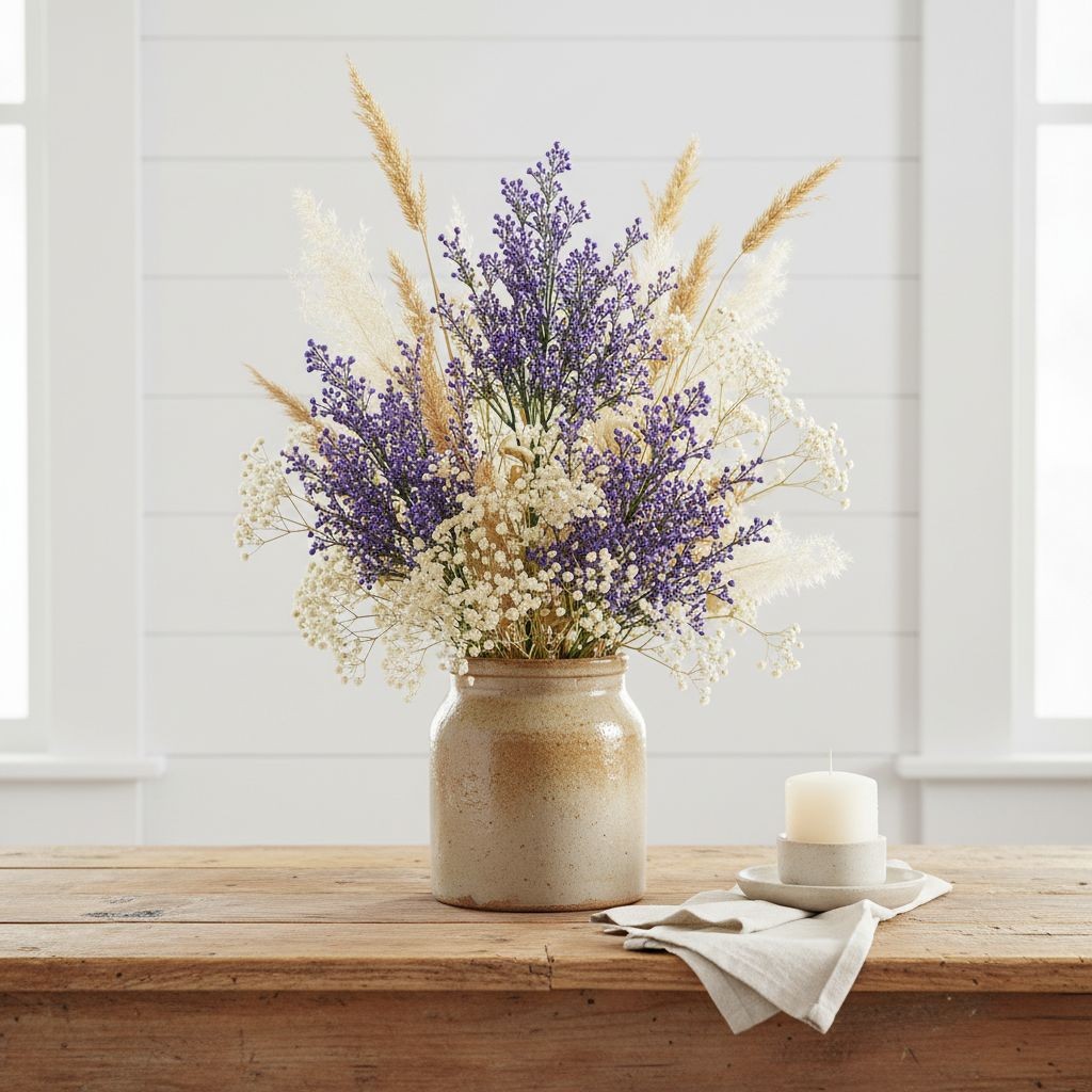 Faux Purple Berry Stems Set of 2 Bushes Artificial Berry Spray Farmhouse Floral