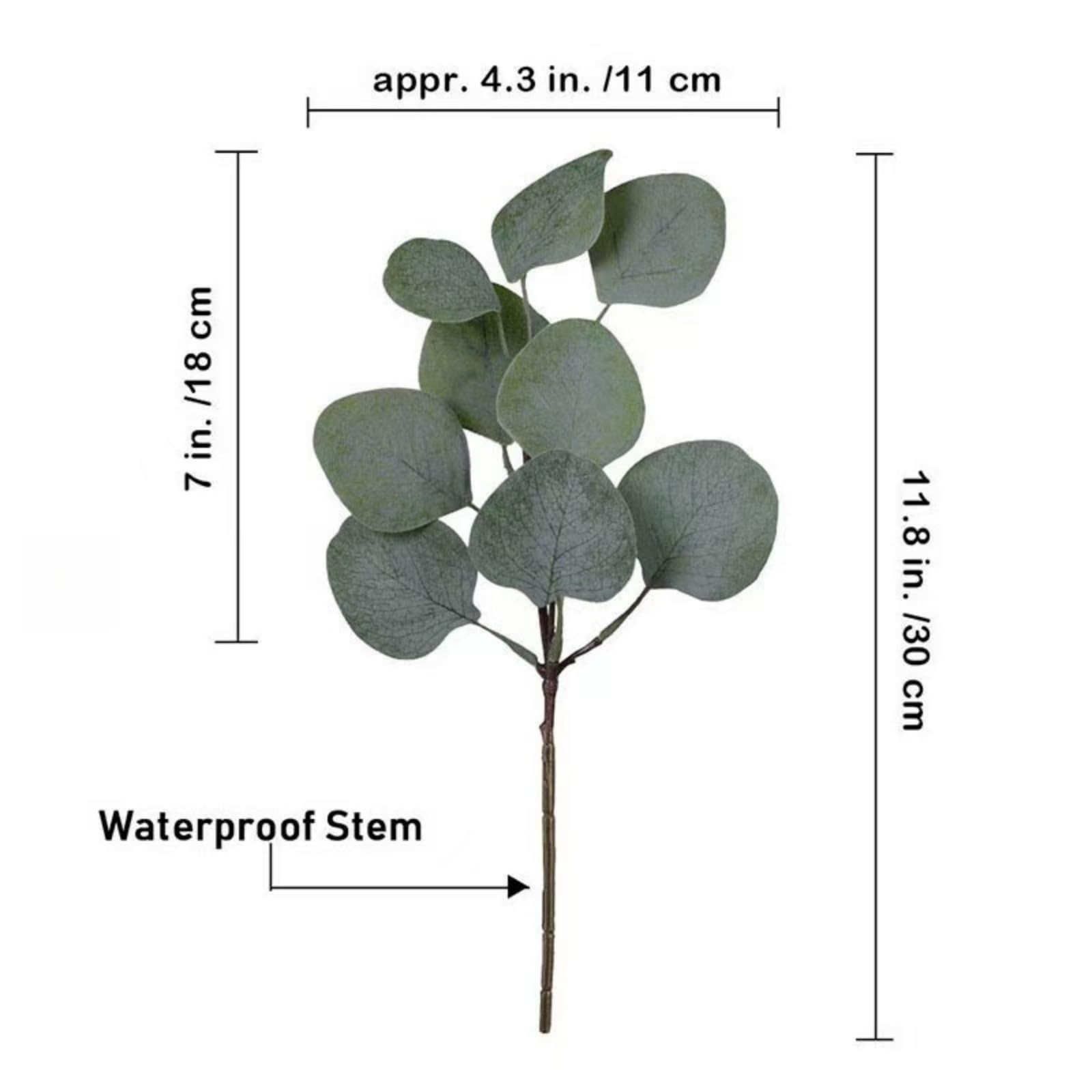 20PCS Bulk Artificial Eucalyptus Stems – Lifelike Greenery for Centerpieces, …