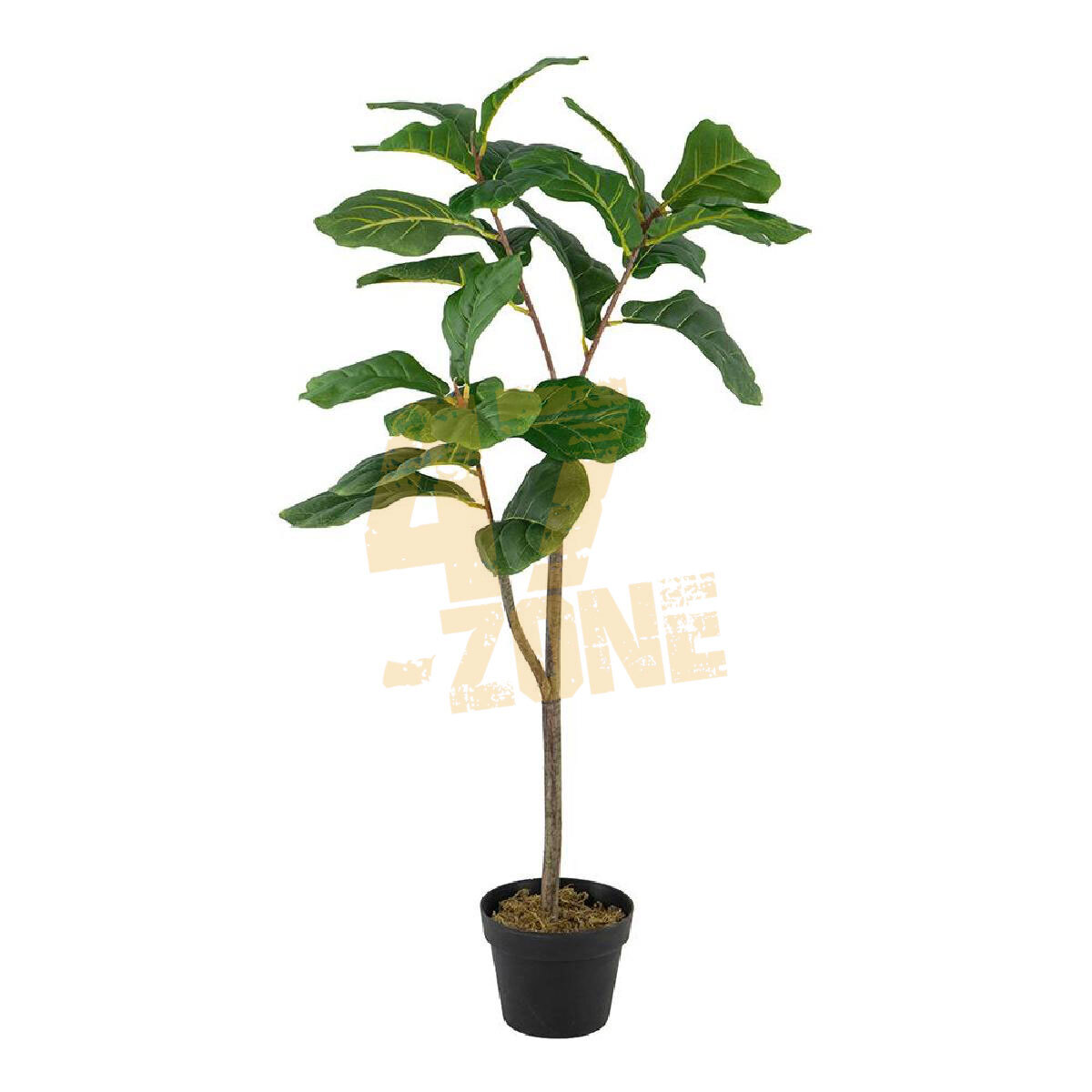 Faux Potted Fiddle Leaf Tree Green Artifical Garden Indoor Outdoor Plant Decor