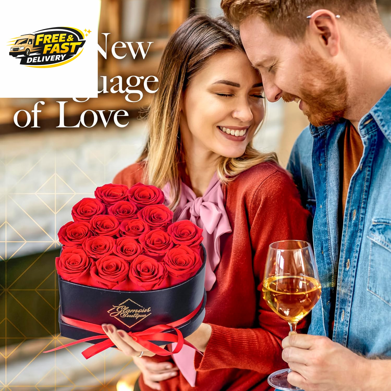 16 Flower Forever Heart Shape Box, for Mom, Eternal Preserved Roses Gift for Her
