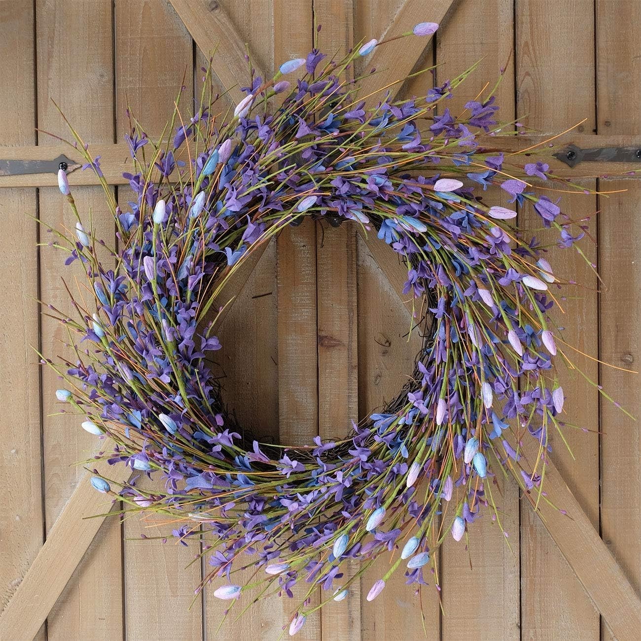 Stunning 18-Inch Forsythia Wreath for Front Door & Seasonal Celebrations