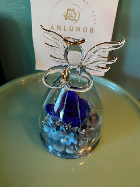 ANLUNOB The Only Eternal Rose- Blue – Great gift for Mom, Grandmother, Sister