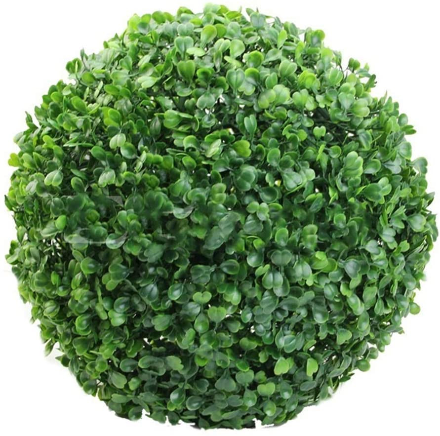 Improvements Set of 2 Artificial 13 in. floral sphere greenery with flower 28B
