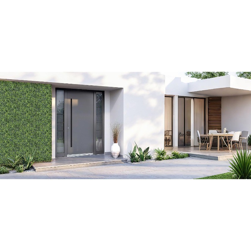 [Indoor Outdoor Decor] 10pcs Artificial Boxwood Hedge Wall Panels: 10 X 10In