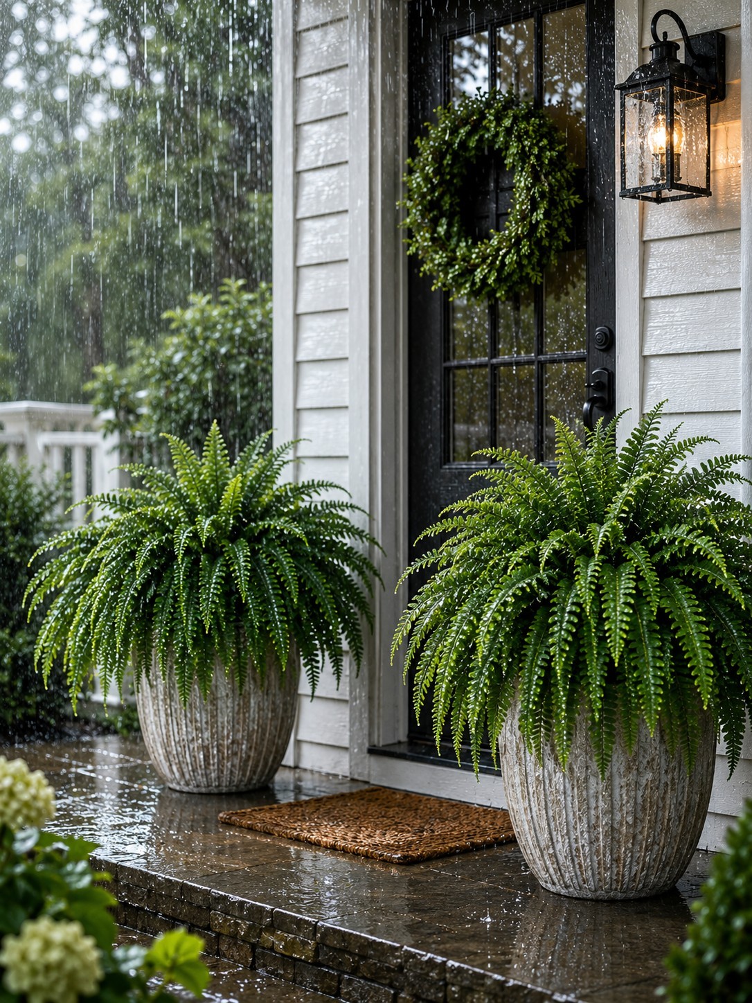 Nearly Natural 6051S2 Boston Fern Houseplant – Green (2 Piece)