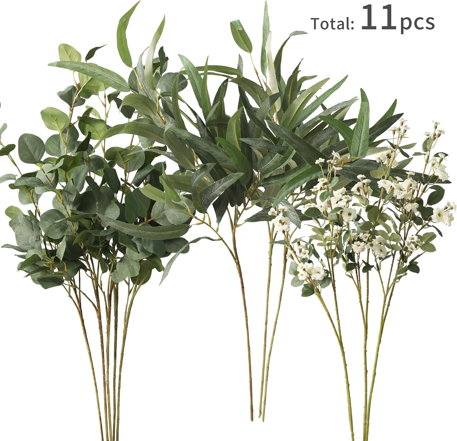 Ultra-Realistic Faux Flowers & Greenery Stems for Home Decor & Weddings