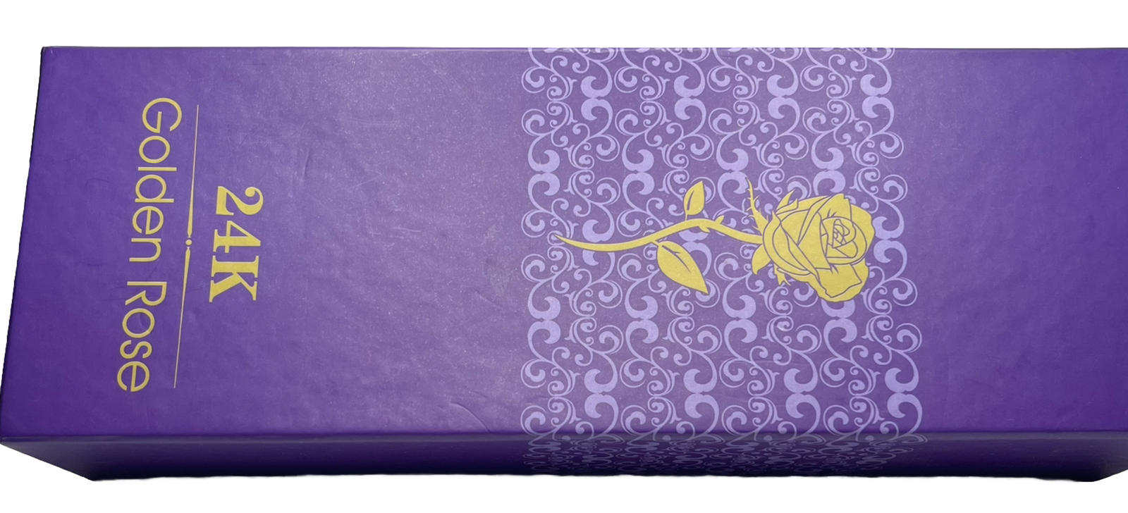 24 K Golden Foil Rose With Box Blue And Gold Plated