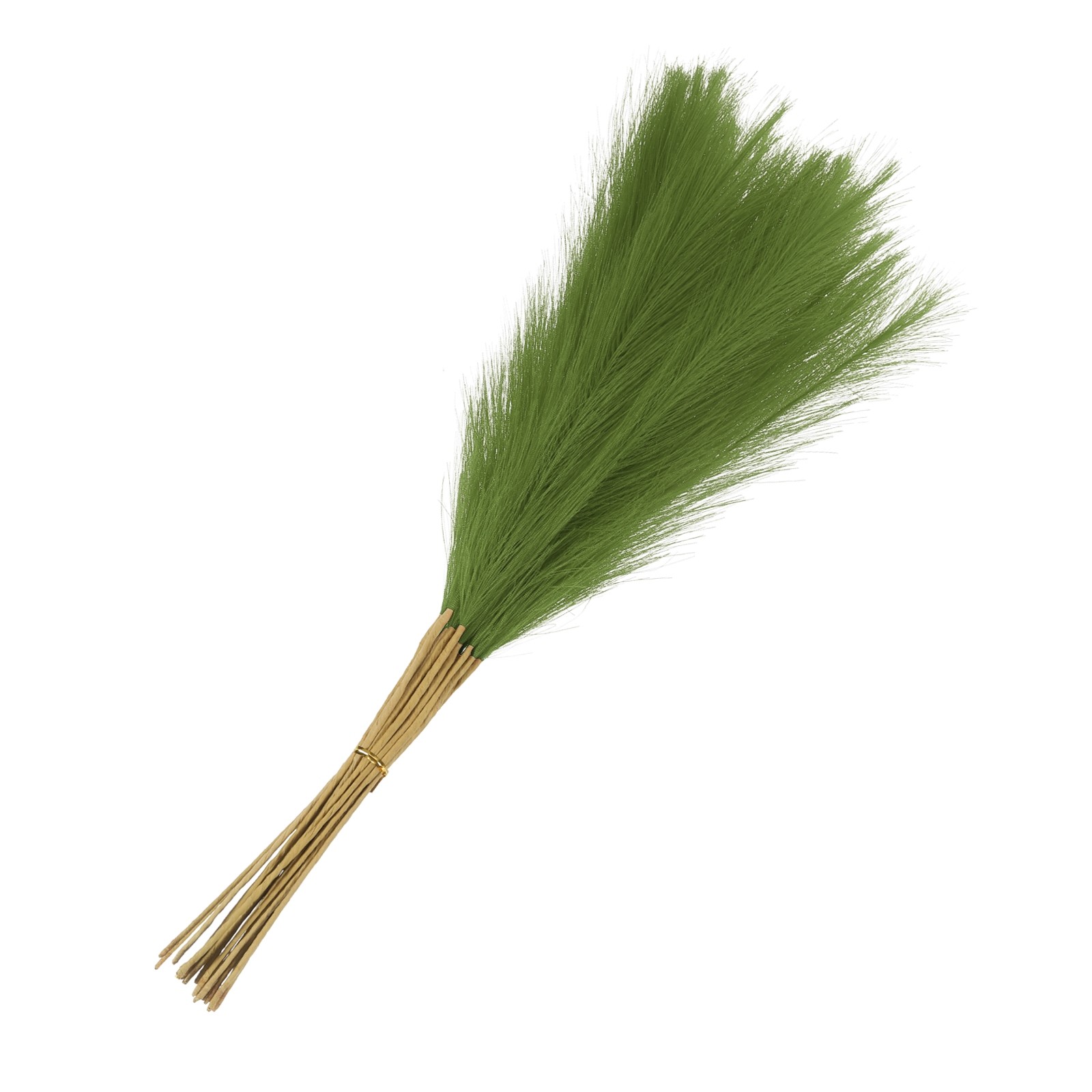 20 Pcs Green Faux Pampas Grass 21″/55cm Fake Pampas Grass Decor