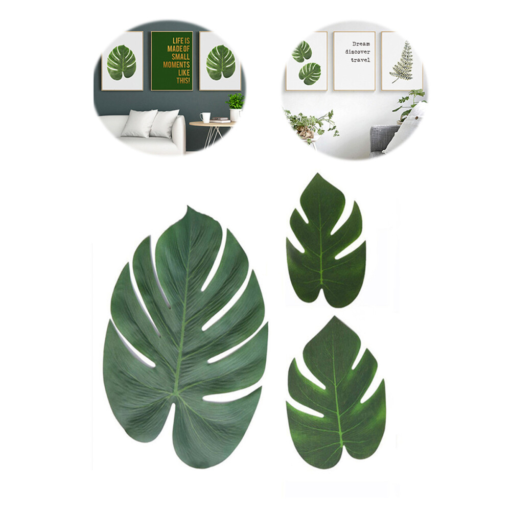 30PCS Artificial Palm Leaves Large Palm Leaves Hawaiian Leaves Decorations